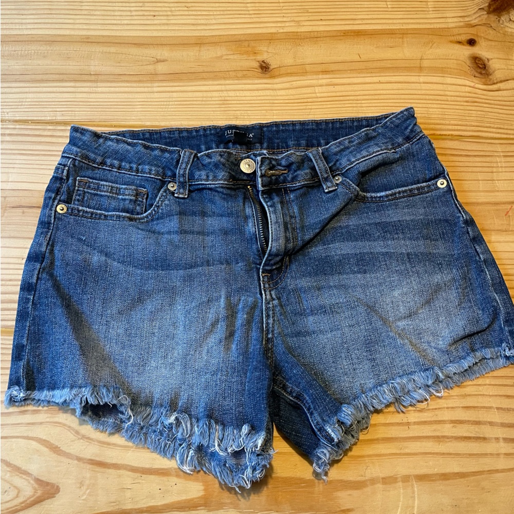 Just USA Women's Denim Shorts RP9 Dark Wash Size 29